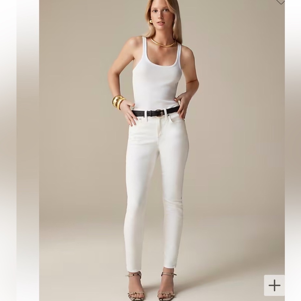 J Crew White Toothpick Jeans